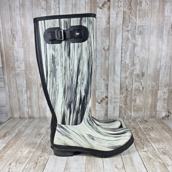 Hunter Rain Boots Tall Original Nightfall Print Waterproof Women's Size 9 - Picture 1 of 8